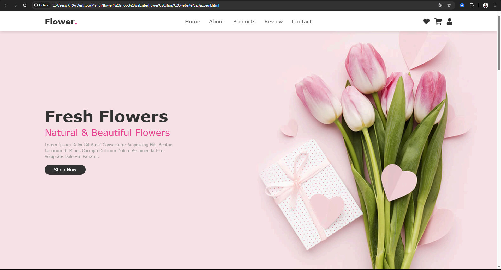 Flower Shop Website