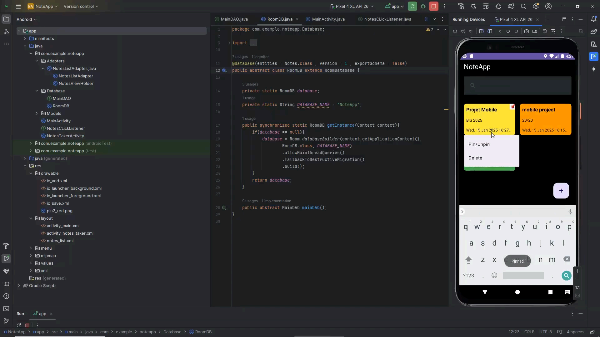 NoteApp — Android