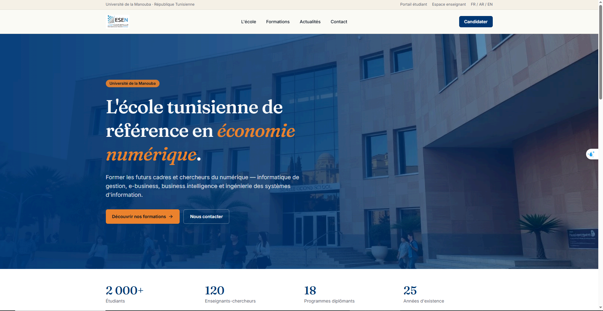 ESEN Institutional Website