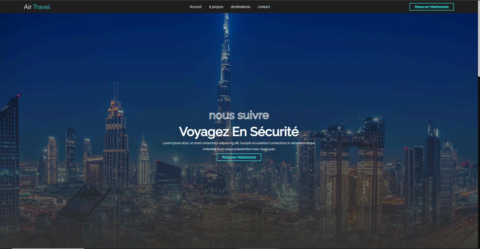 Air Travel Website